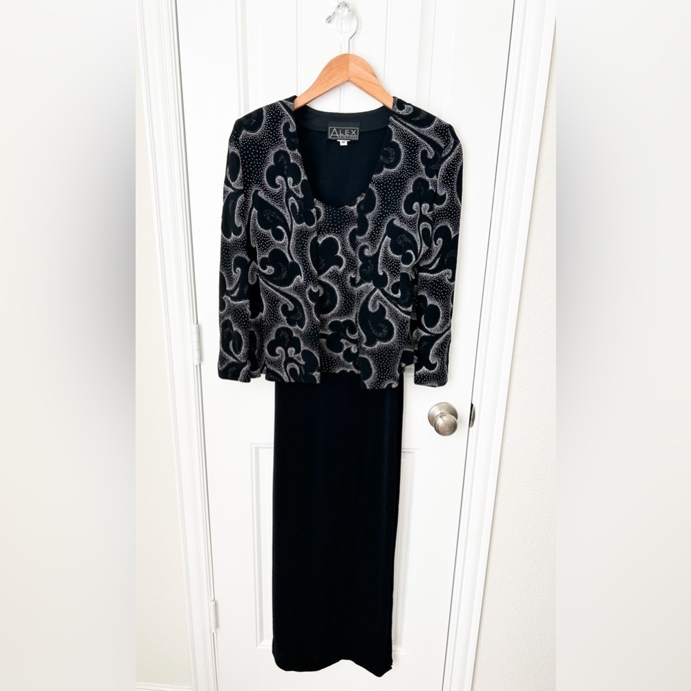 Alex Evenings Two Piece Dress and Jacket Set Size 4P
